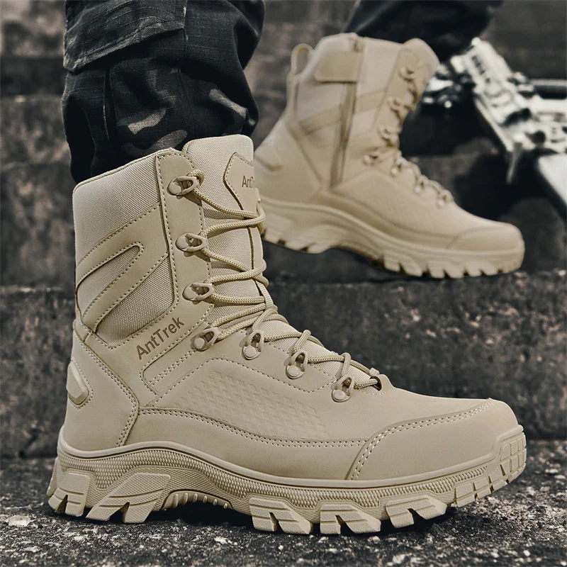 2025 New Tactical Boots Men Bo - Guipure Lace Panel ulasan dan harga