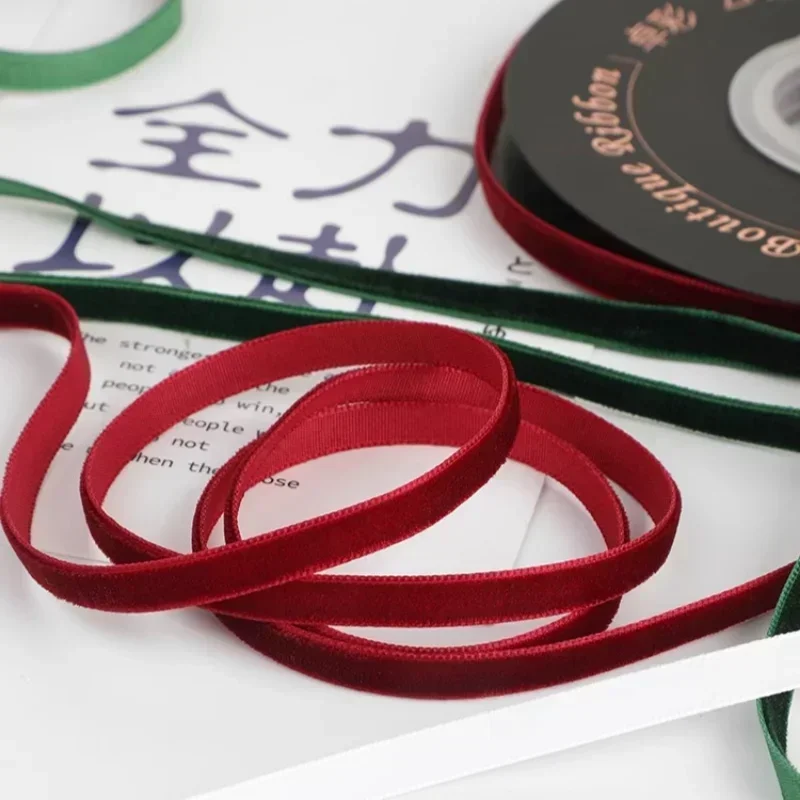 5yards/roll Wide 6mm Velvet Ri - Velvet Ribbon Roll ulasan dan harga