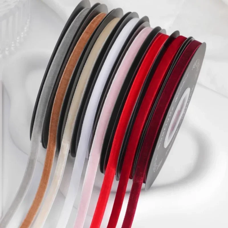 5yards/roll Wide 6mm Velvet Ri - Velvet Ribbon Roll ulasan dan harga