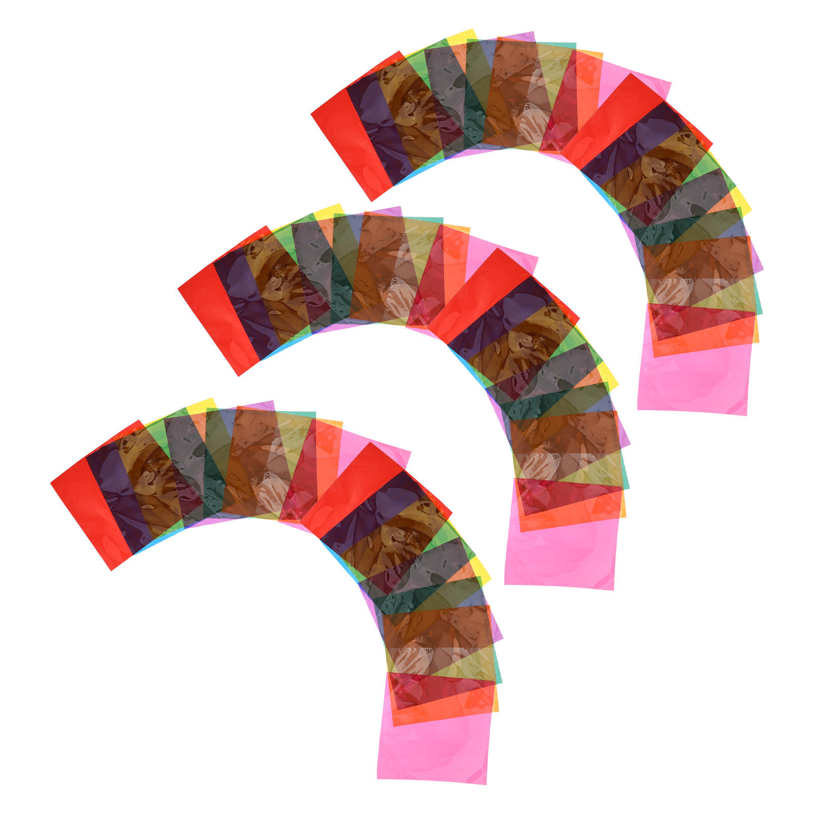 90Pcs Colored Cellophane Paper - Craft Embellishments ulasan dan harga