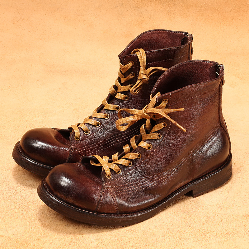 Men's High-top Goodyear-welted - Guipure Lace Panel ulasan dan harga