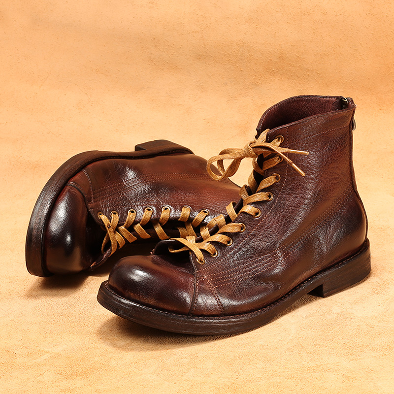 Men's High-top Goodyear-welted - Guipure Lace Panel ulasan dan harga