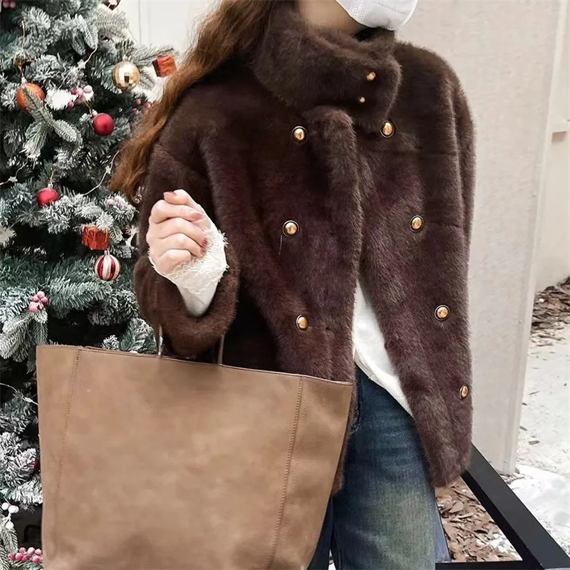 Mink Velvet Coat Female 2026 A - Velvet Ribbon Roll ulasan dan harga