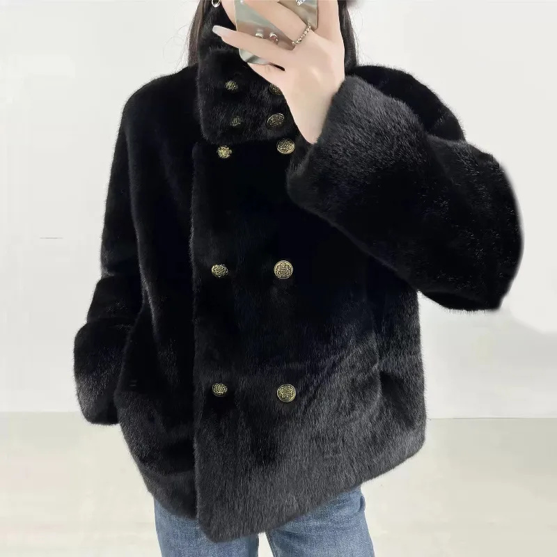 Mink Velvet Coat Female 2026 A - Velvet Ribbon Roll ulasan dan harga
