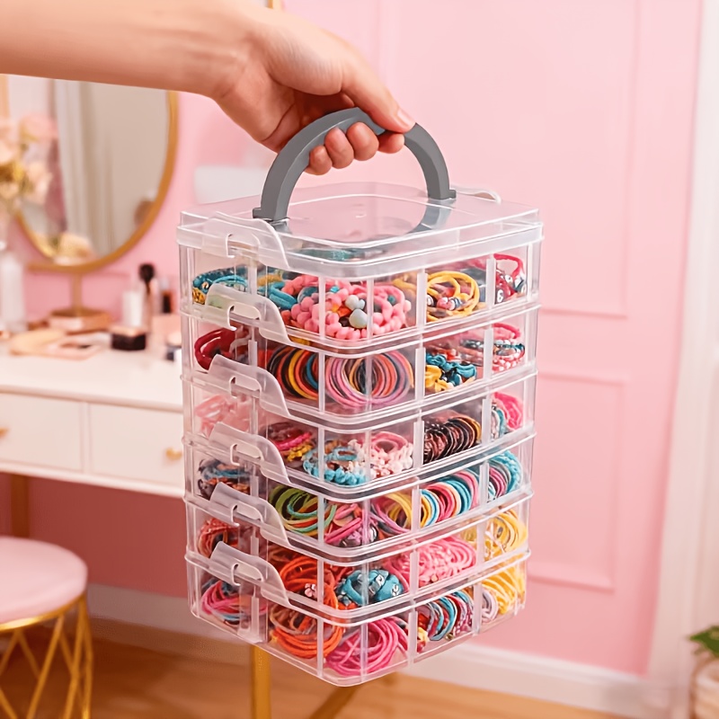 5-layer transparent storage bo - Craft Embellishment Storage ulasan dan harga
