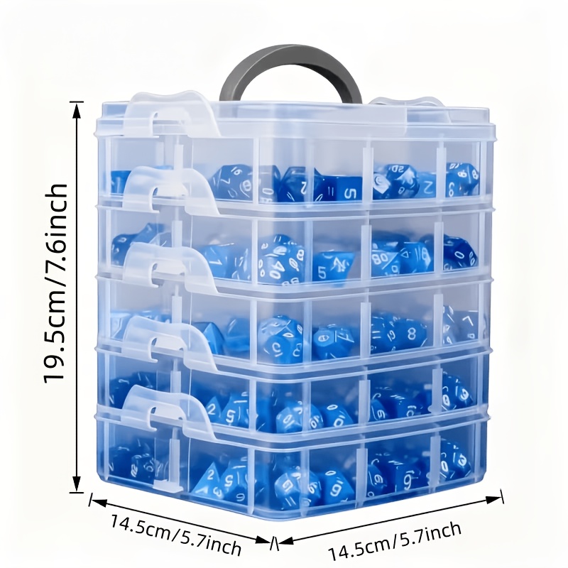 5-layer transparent storage bo - Craft Embellishment Storage ulasan dan harga