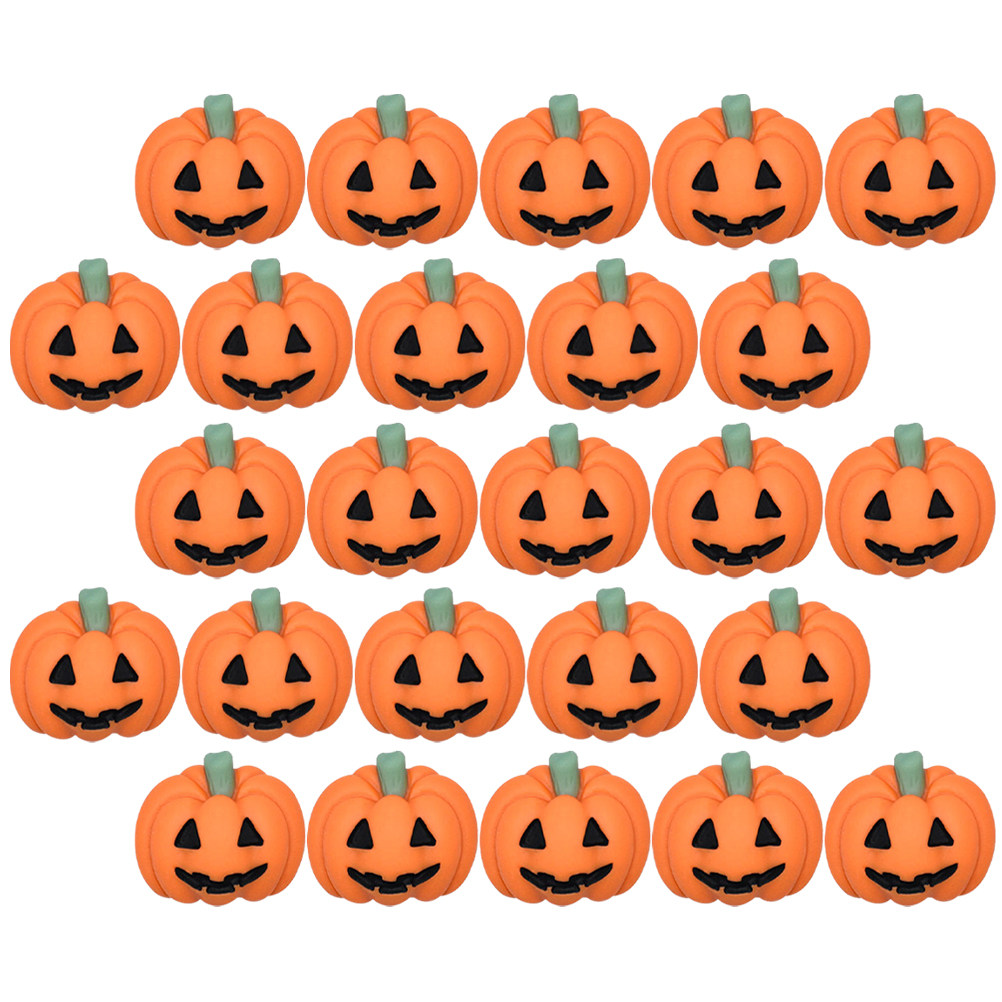 50Pcs Mini Resin Pumpkin Charm - Craft Embellishments ulasan dan harga