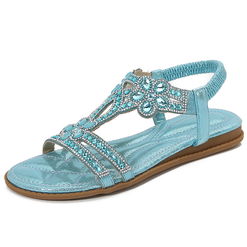 Big Size Openwork Sandals Bohe - Sew On Rhinestone ulasan dan harga